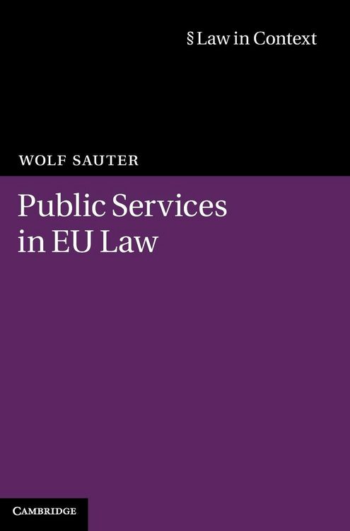 Produktbild: Public Services in EU Law