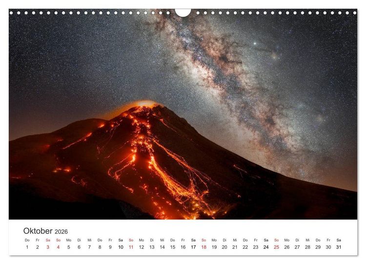 Produktbild: Vulkane 2026 (Wandkalender 2026 DIN A3 quer), CALVENDO Monatskalender