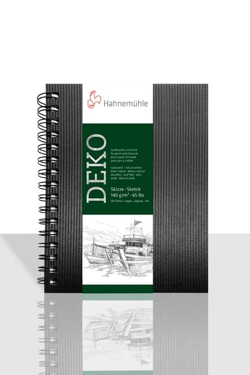 Produktbild: Hahnem&uuml;hle Papier Skizzenbuch Deko, DIN A 5 Hochformat, 140 g/m&sup2;