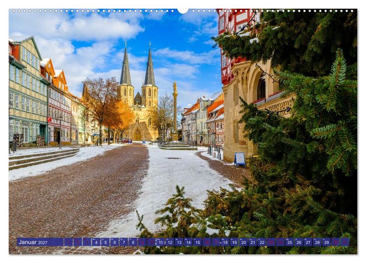 Produktbild: Duderstadt im Winter (Wandkalender 2027 DIN A2 quer), CALVENDO Monatskalender