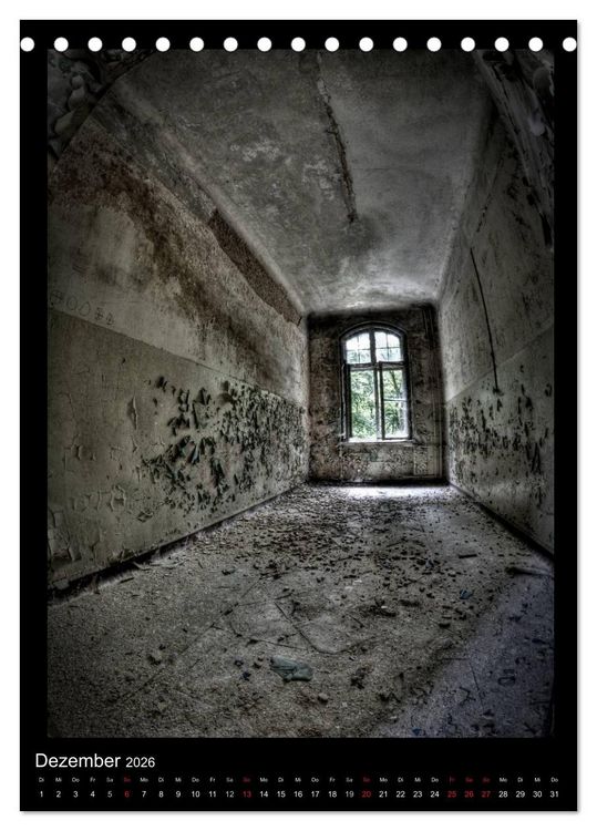 Produktbild: Lost Places Vergessene Orte (Tischkalender 2026 DIN A5 hoch), CALVENDO Monatskalender