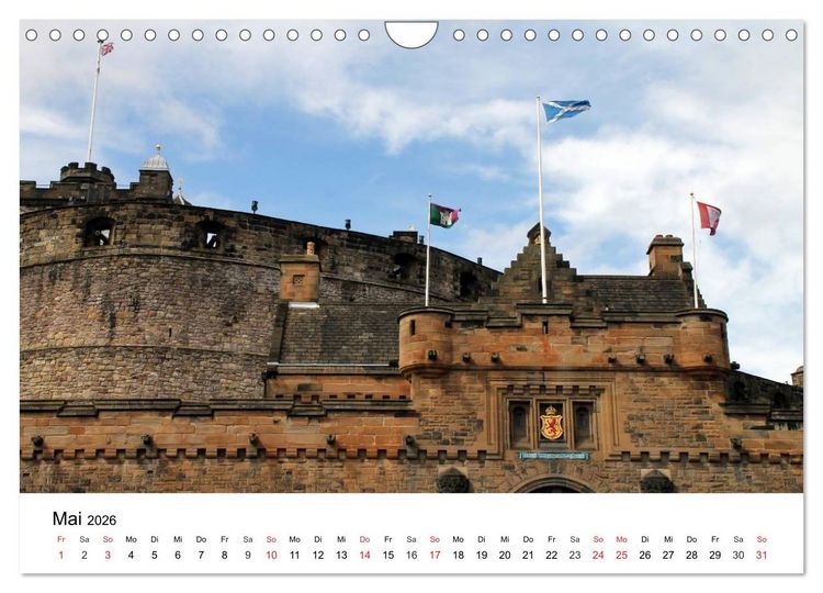 Produktbild: Schottlands Hauptstadt Edinburgh (Wandkalender 2026 DIN A4 quer), CALVENDO Monatskalender