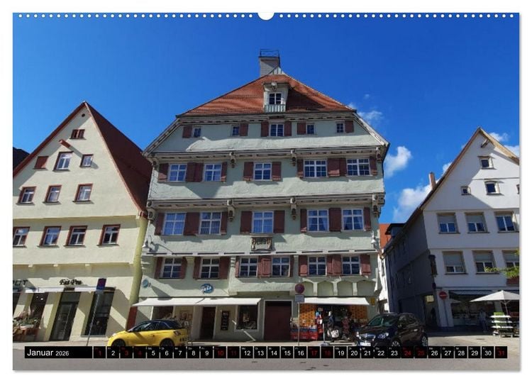 Produktbild: Biberach an der Ri&szlig; (hochwertiger Premium Wandkalender 2026 DIN A2 quer), Kunstdruck in Hochglanz