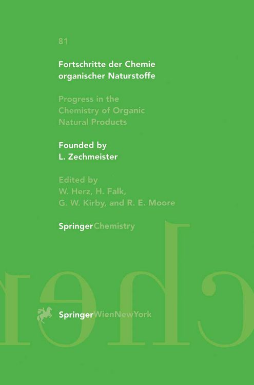 Produktbild: Fortschritte der Chemie organischer Naturstoffe / Progress in the Chemistry of Organic Natural Products