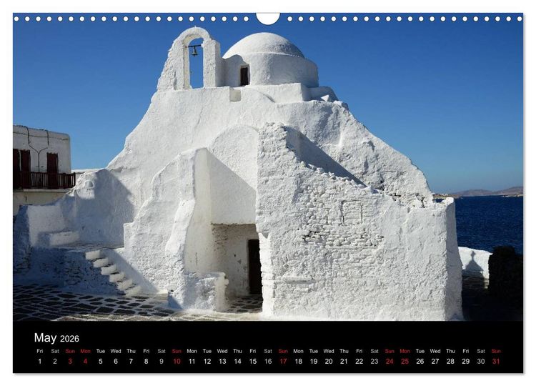 Produktbild: Churches and monasteries in Greece (Wall Calendar 2026 DIN A3 landscape), CALVENDO 12 Month Wall Calendar