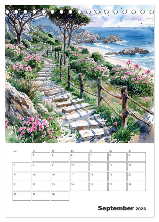 Produktbild: Sand zwischen den Zehen (Tischkalender 2026 DIN A5 hoch), CALVENDO Monatskalender