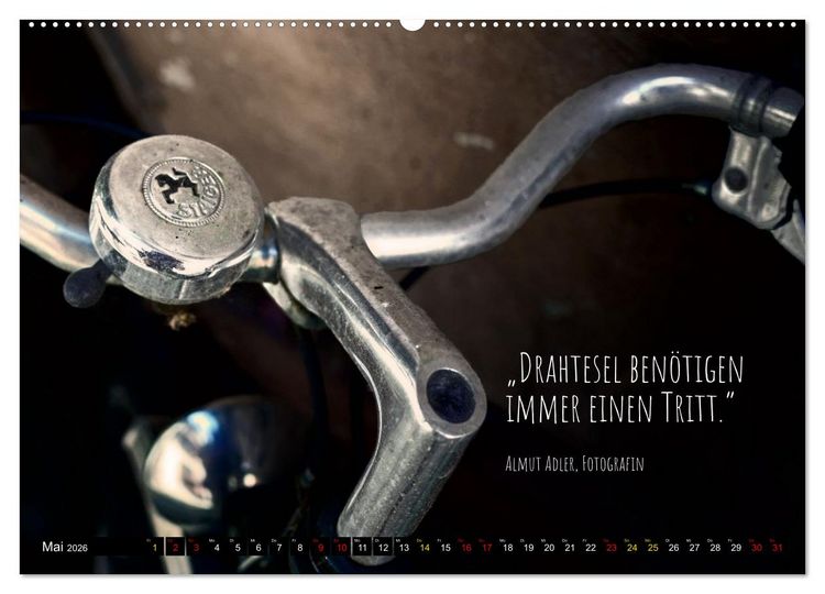 Produktbild: Velo Kunst (Wandkalender 2026 DIN A2 quer), CALVENDO Monatskalender
