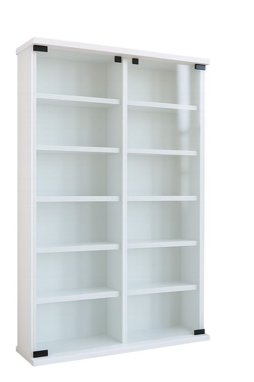 Produktbild: Holz CD DVD Stand Regal Schrank Roma Glast&uuml;r