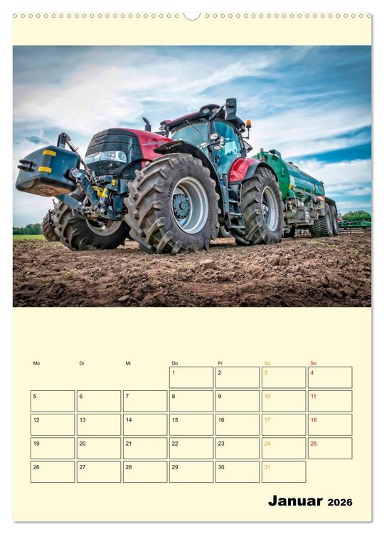 Produktbild: Traktor Giganten (Wandkalender 2026 DIN A2 hoch), CALVENDO Monatskalender