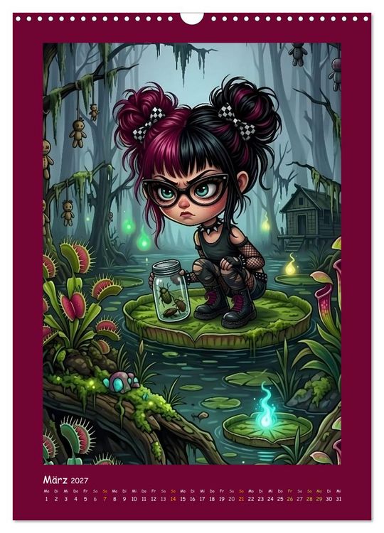 Produktbild: Fabulous Dolls - Gothic-G&ouml;res Abenteuer (Wandkalender 2027 DIN A3 hoch), CALVENDO Monatskalender