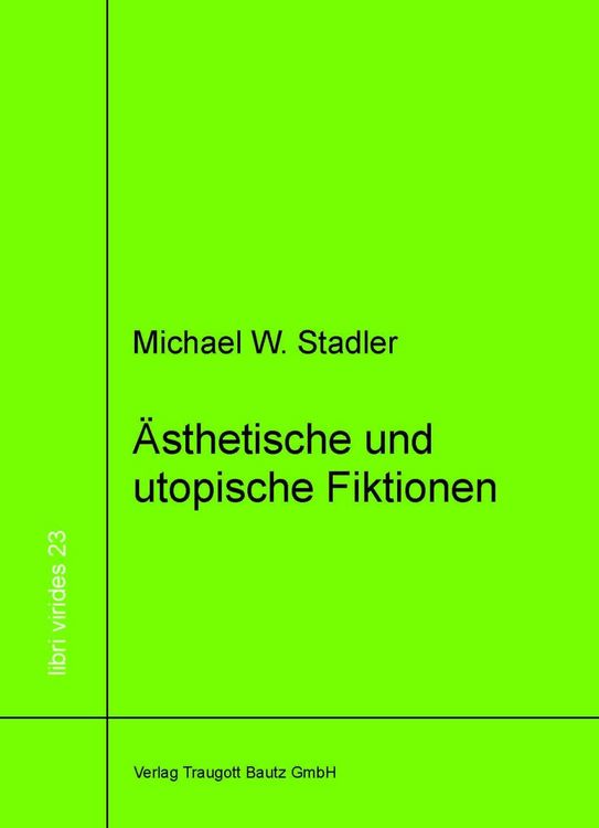 Produktbild: &Auml;sthetische und utopische Fiktionen