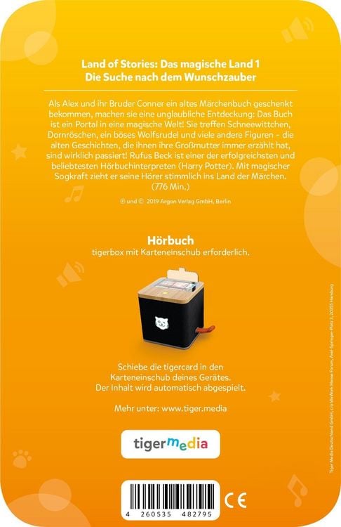 Produktbild: tigercard - Land of Stories: Das magische Land 1  Die Suche nach dem Wunschzauber
