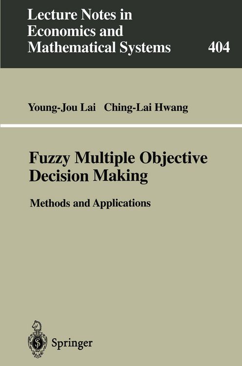Produktbild: Fuzzy Multiple Objective Decision Making