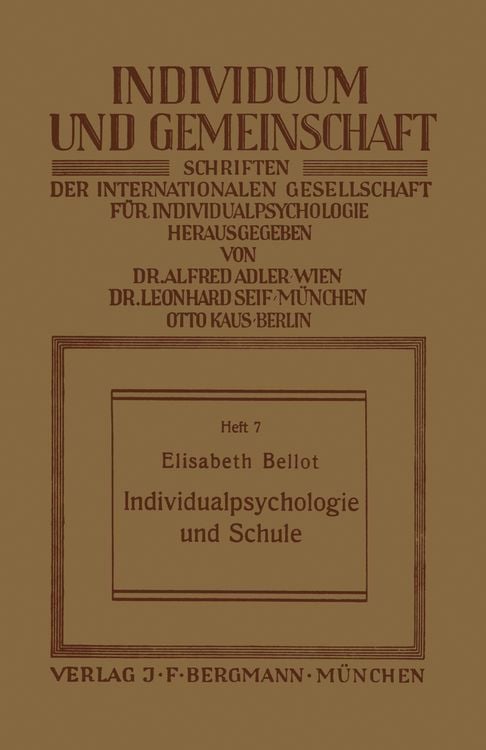 Produktbild: Individualpsychologie und Schule