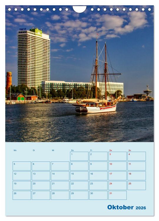 Produktbild: Priwall bei Travem&uuml;nde &ndash; Terminplaner (Wandkalender 2026 DIN A4 hoch), CALVENDO Monatskalender