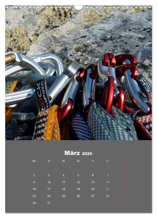 Produktbild: Erlebnis Outdoor Klettern (Wandkalender 2026 DIN A3 hoch), CALVENDO Monatskalender