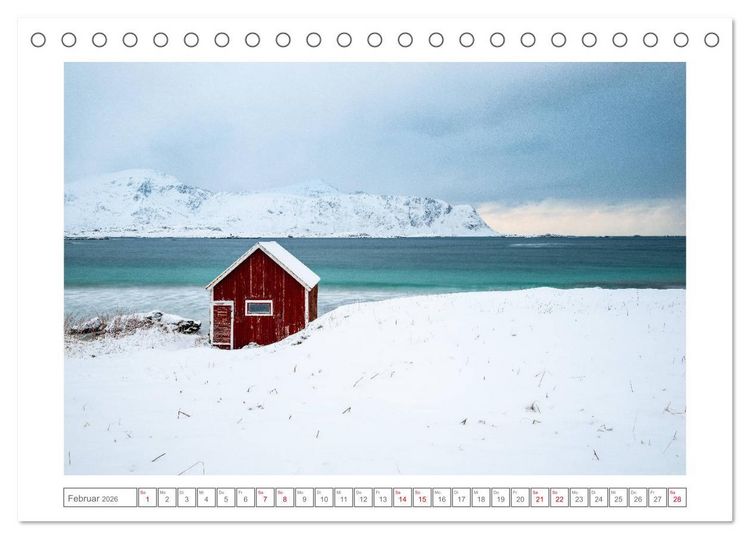 Produktbild: Geheimnisvolle Lofoten (Tischkalender 2026 DIN A5 quer), CALVENDO Monatskalender