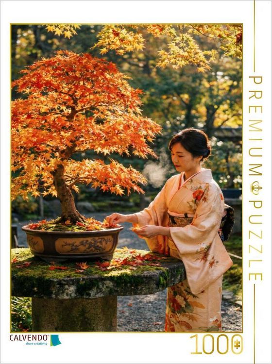 CALVENDO Puzzle Bonsai: Japanischer Ahorn (Acer palmatum) | 1000 Teile  Lege-Gre 64x48cm Foto-Puzzle fr glckliche Stunden kaufen