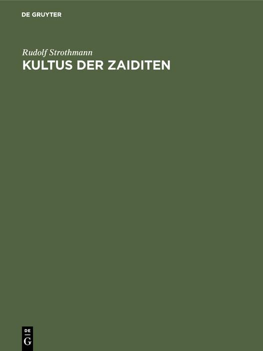 Produktbild: Kultus der Zaiditen