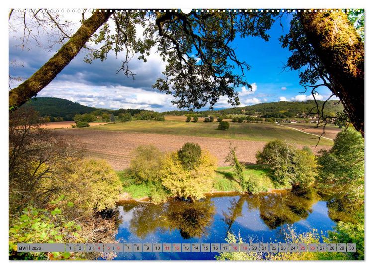 Produktbild: La beaut&eacute; de la Dordogne &ndash; Ancienne et mystique (Calendrier mural 2026 DIN A2 vertical) calendrier de bureau