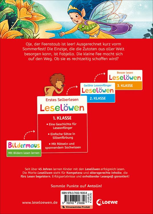 Produktbild: Lesel&ouml;wen 1. Klasse - Das Geheimnis des Feenstaubs
