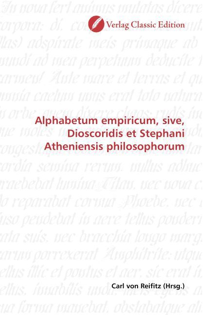 Produktbild: Alphabetum empiricum, sive, Dioscoridis et Stephani Athenien