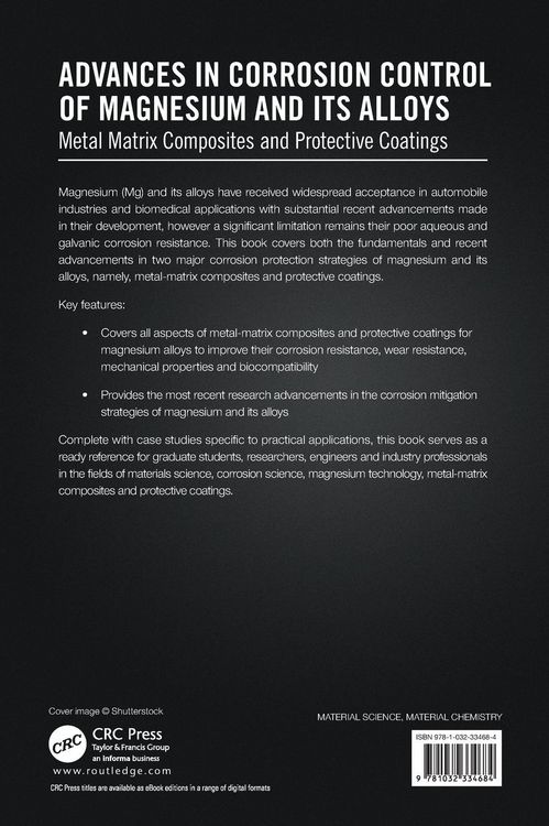 Produktbild: Advances in Corrosion Control of Magnesium and its Alloys
