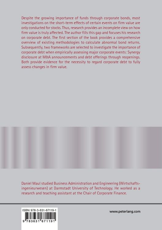 Produktbild: Analyzing Wealth Effects for Bondholders