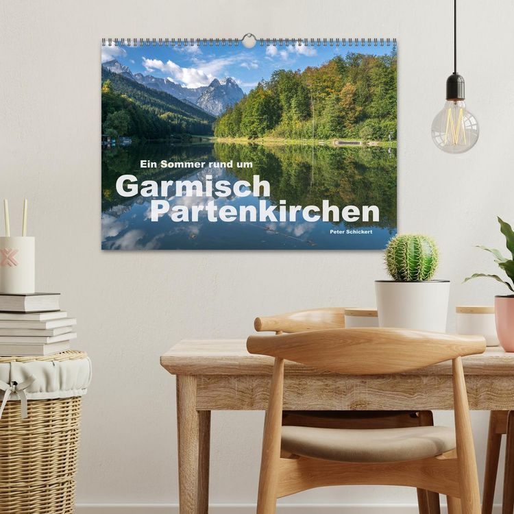 Produktbild: Ein Sommer rund um Garmisch-Partenkirchen (Wandkalender 2026 DIN A3 quer), CALVENDO Monatskalender