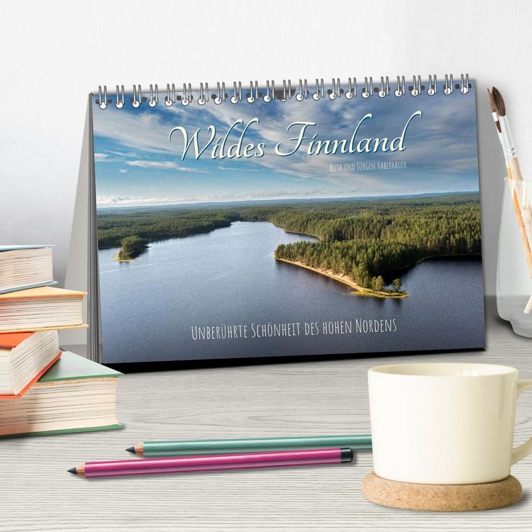 Produktbild: Wildes Finnland (Tischkalender 2026 DIN A5 quer), CALVENDO Monatskalender