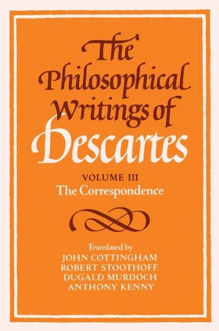 Produktbild: Philosophical Writings of Descartes: Volume 3, The Correspondence