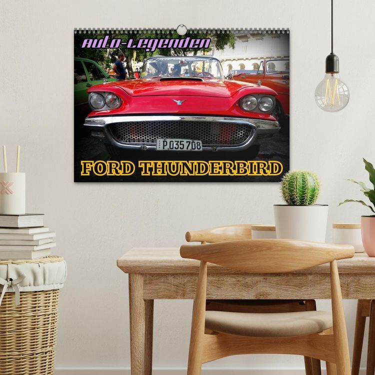 Produktbild: Auto-Legenden: FORD THUNDERBIRD (Wandkalender 2026 DIN A3 quer), CALVENDO Monatskalender