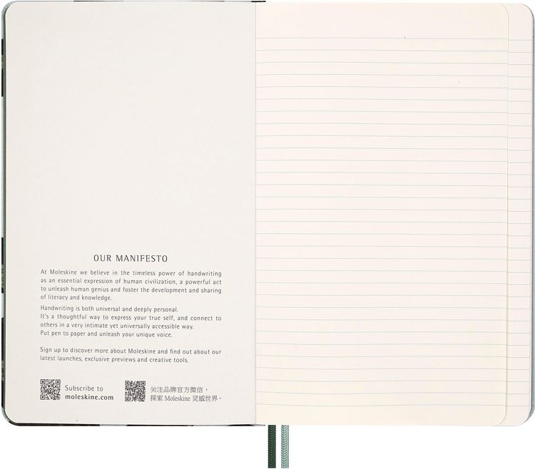 Produktbild: Moleskine Das Jahr der Schlange Bl&auml;tter Notizbuch, L/A5, fester Einband, liniert, ohne Box