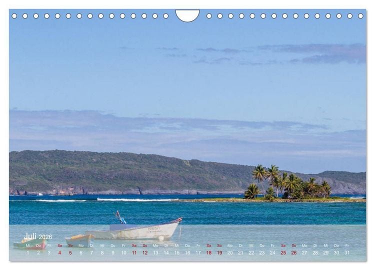 Produktbild: Sehnsucht Dominikanische Republik 2026 (Wandkalender 2026 DIN A4 quer), CALVENDO Monatskalender