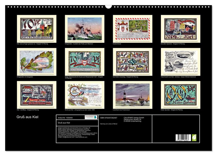 Produktbild: Gru&szlig; aus Kiel (Wandkalender 2026 DIN A2 quer), CALVENDO Monatskalender