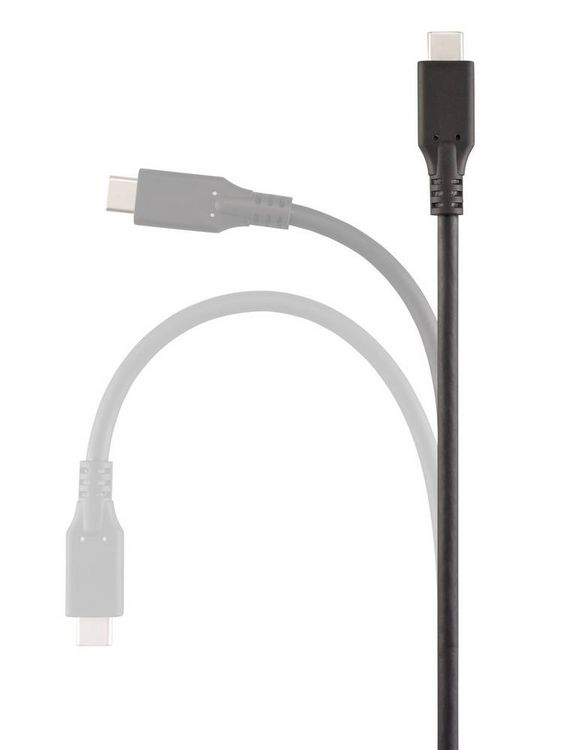 Produktbild: Renkforce USB-Kabel USB4&reg; USB-C&reg; Stecker 1.00m Schwarz RF-6830438