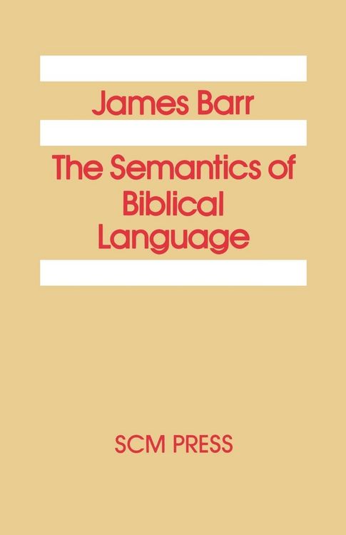 Produktbild: The Semantics of Biblical Language