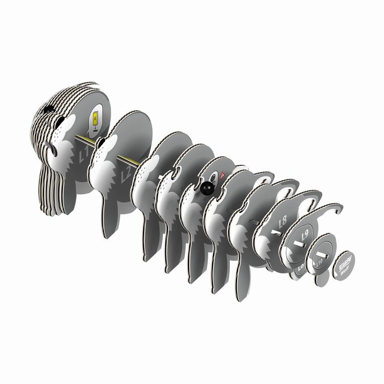 Produktbild: EUGY - 3D Bastelset Wolf