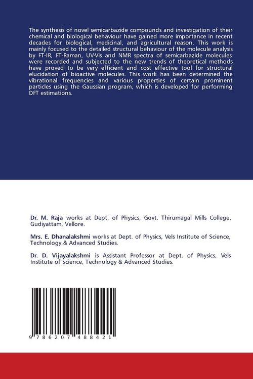 Produktbild: Spectroscopic and Quantum Calculations on Semicarbazide Derivatives