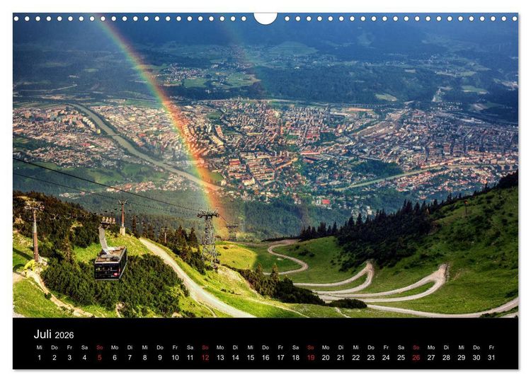 Produktbild: Innsbruck - Capital of the Alps (Wandkalender 2026 DIN A3 quer), CALVENDO Monatskalender