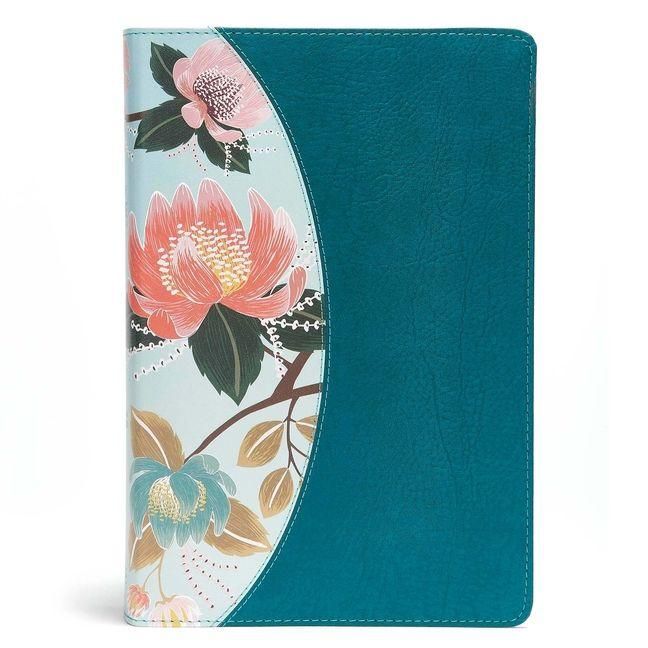 Produktbild: The CSB Study Bible for Women, Teal/Sage Leathertouch, Indexed