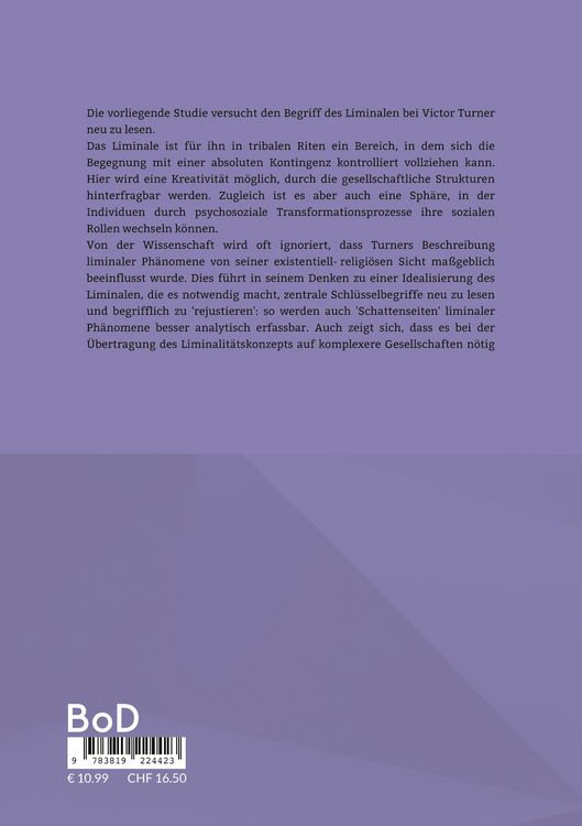 Produktbild: Das Liminale Victor Turners