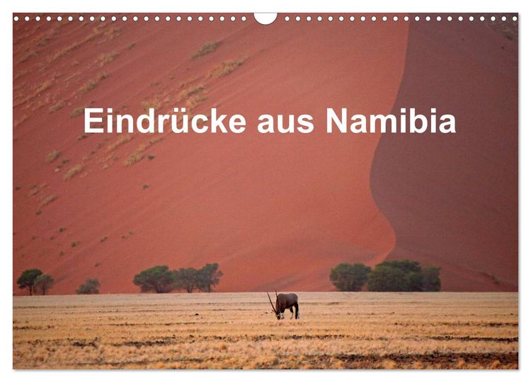 Produktbild: Eindr&uuml;cke aus Namibia (Wandkalender 2026 DIN A3 quer), CALVENDO Monatskalender