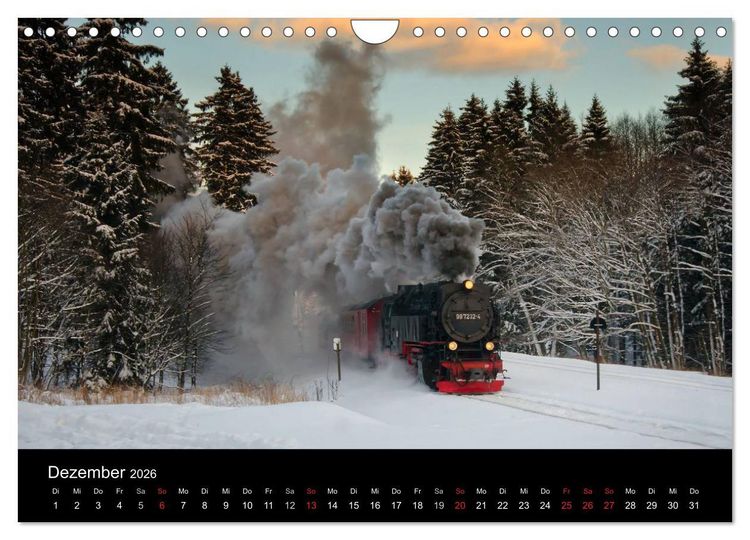 Produktbild: Unter Dampf in Sachsen Anhalt 2.0 (Wandkalender 2026 DIN A4 quer), CALVENDO Monatskalender