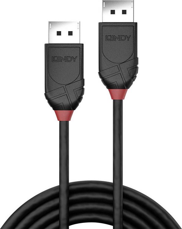 Produktbild: LINDY DisplayPort Anschlusskabel DisplayPort Stecker, DisplayPort Stecker 2.00 m Schwarz 36492 DisplayPort-Kabel