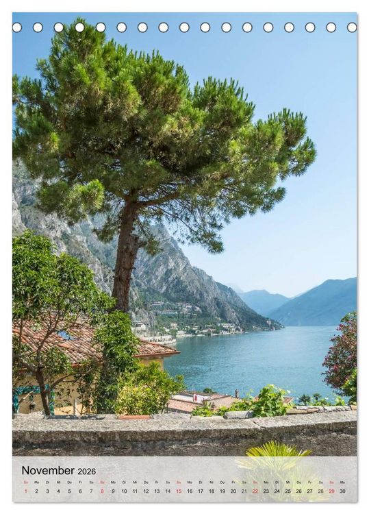 Produktbild: LIMONE SUL GARDA Unvergessliche Momente (Tischkalender 2026 DIN A5 hoch), CALVENDO Monatskalender