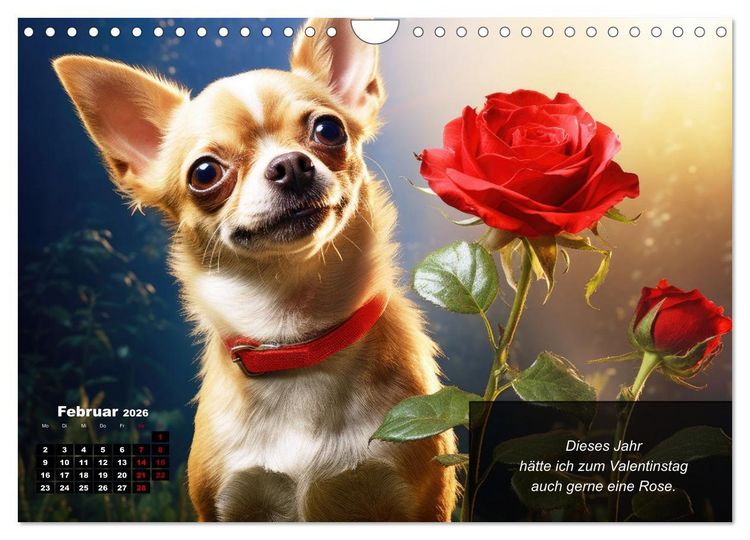 Produktbild: Lustige Chihuahua-Momente (Wandkalender 2026 DIN A4 quer), CALVENDO Monatskalender