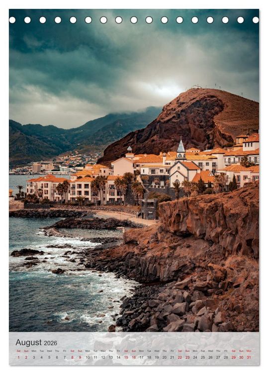 Produktbild: The Flower Island Madeira (Desk Calendar 2026 DIN A5 portrait), CALVENDO 12 Month DeskCalendar