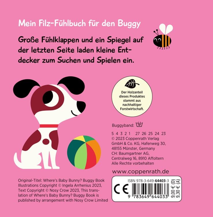 Produktbild: Mein Filz-Fühlbuch für den Buggy: Kuckuck, kleiner Hase!