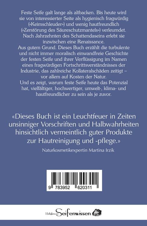 Produktbild: Die Renaissance der Seife: Verleumdung, Verfl&uuml;ssigung, Wiederkehr